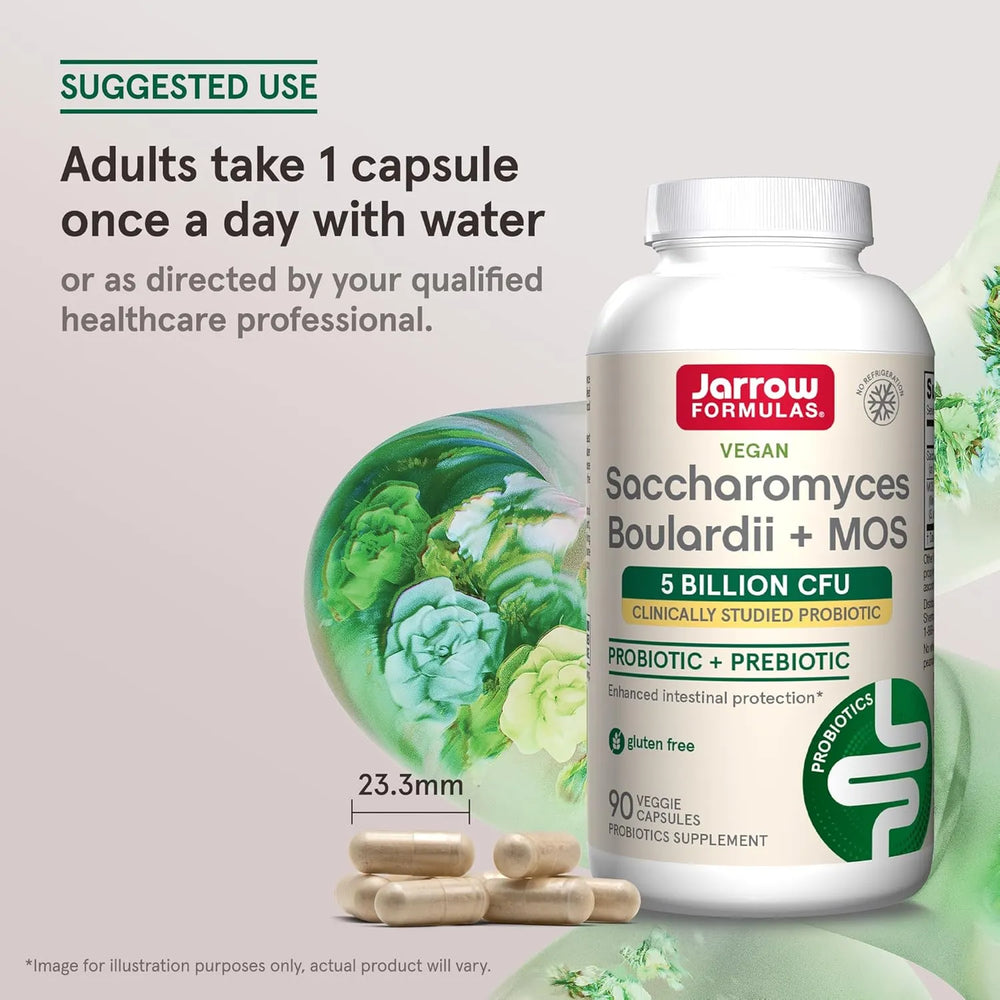 JARROW FORMULAS - Jarrow Formulas Saccharomyces Boulardii Probiotics + MOS 5 Billion CFU 90 Capsulas - The Red Vitamin MX - Suplementos Alimenticios - {{ shop.shopifyCountryName }}