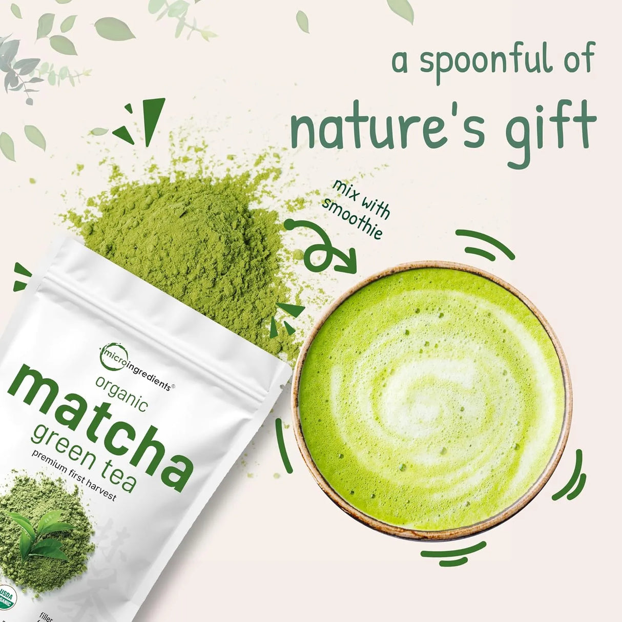 MICRO INGREDIENTS - Micro Ingredients Organic Matcha Green Tea Powder 454Gr. - The Red Vitamin MX - Suplementos Alimenticios - {{ shop.shopifyCountryName }}