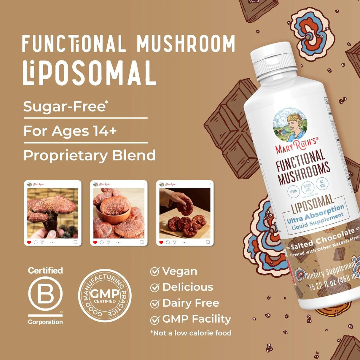 MARY RUTH ORGANICS - MaryRuth Organics Functional Mushrooms 450Ml. - The Red Vitamin MX - Suplementos Alimenticios - {{ shop.shopifyCountryName }}