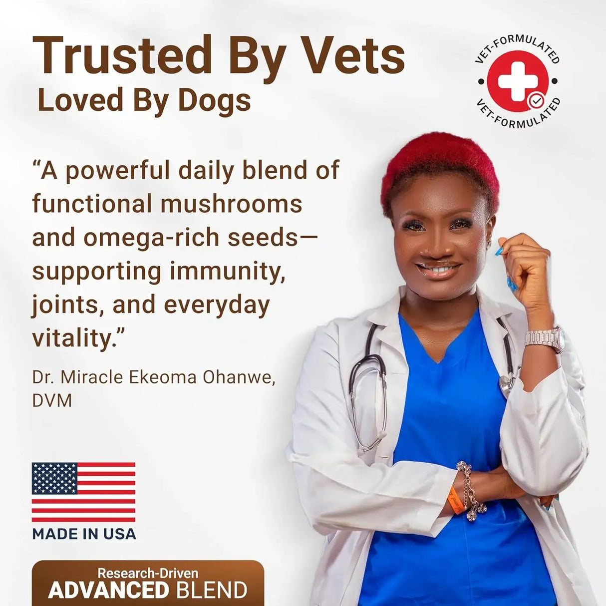 WUFFWELL - WuffWell 12:1 Mushroom Supplement for Dogs 140 Masticables - The Red Vitamin MX - Suplementos Herbales Para Perros - {{ shop.shopifyCountryName }}