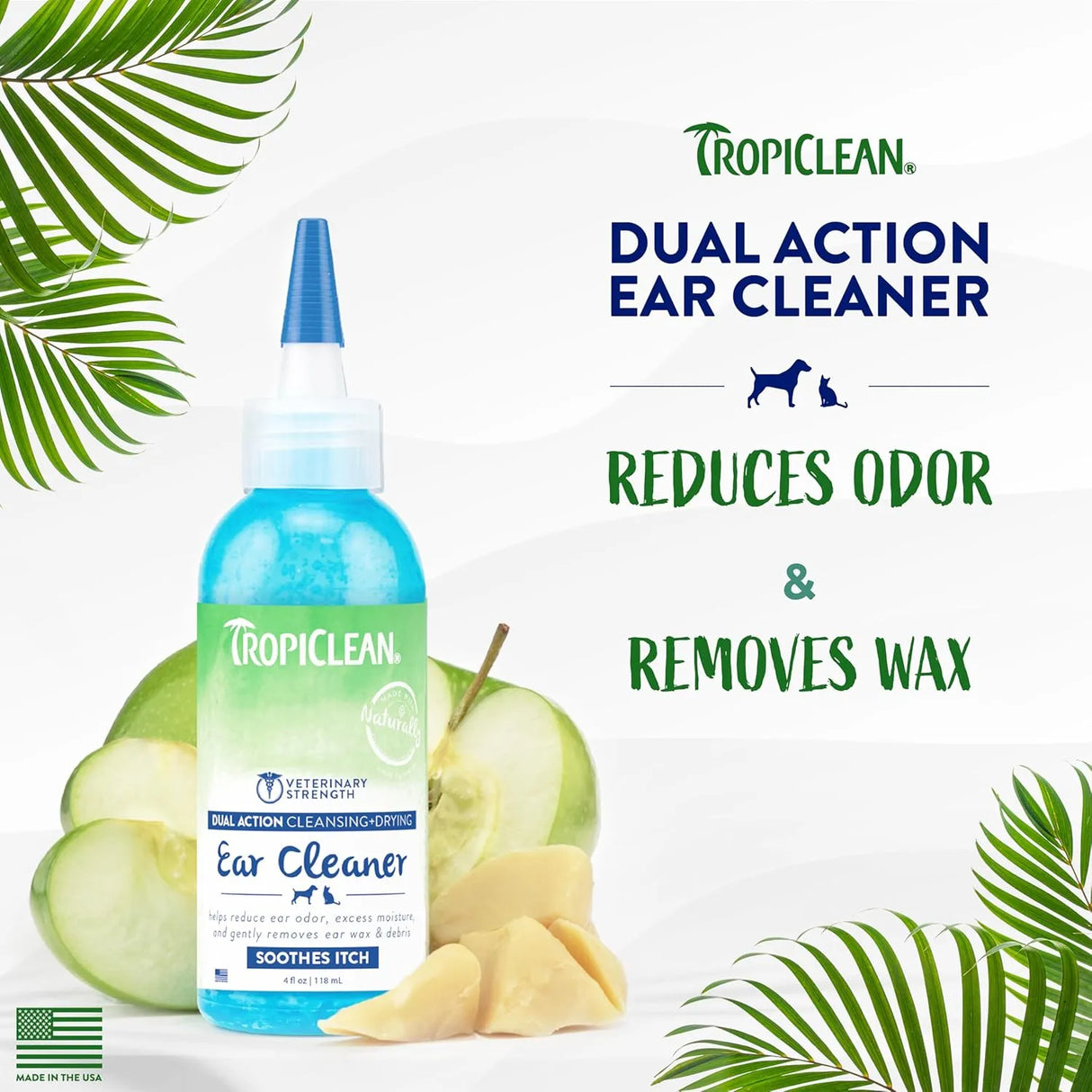 TROPICLEAN - TropiClean Dog Ear Cleaner 4 Fl.Oz. - The Red Vitamin MX - Cuidado Del Oído De Perros - {{ shop.shopifyCountryName }}
