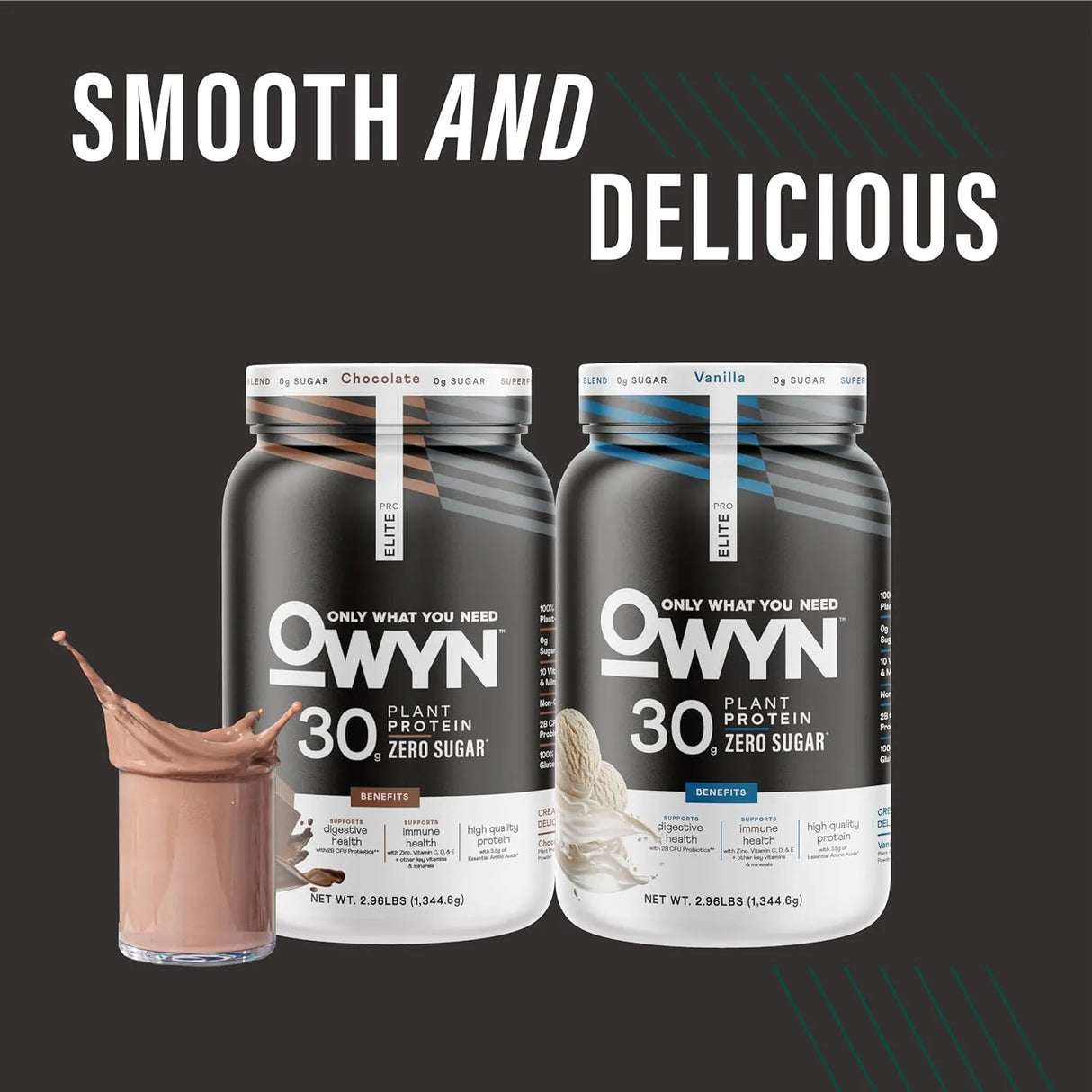 OWYN - OWYN Only What You Need Pro Elite Vegan 30g Plant-Based High Protein Powder Dark Chocolate 1344Gr. - The Red Vitamin MX - Suplementos Alimenticios - {{ shop.shopifyCountryName }}