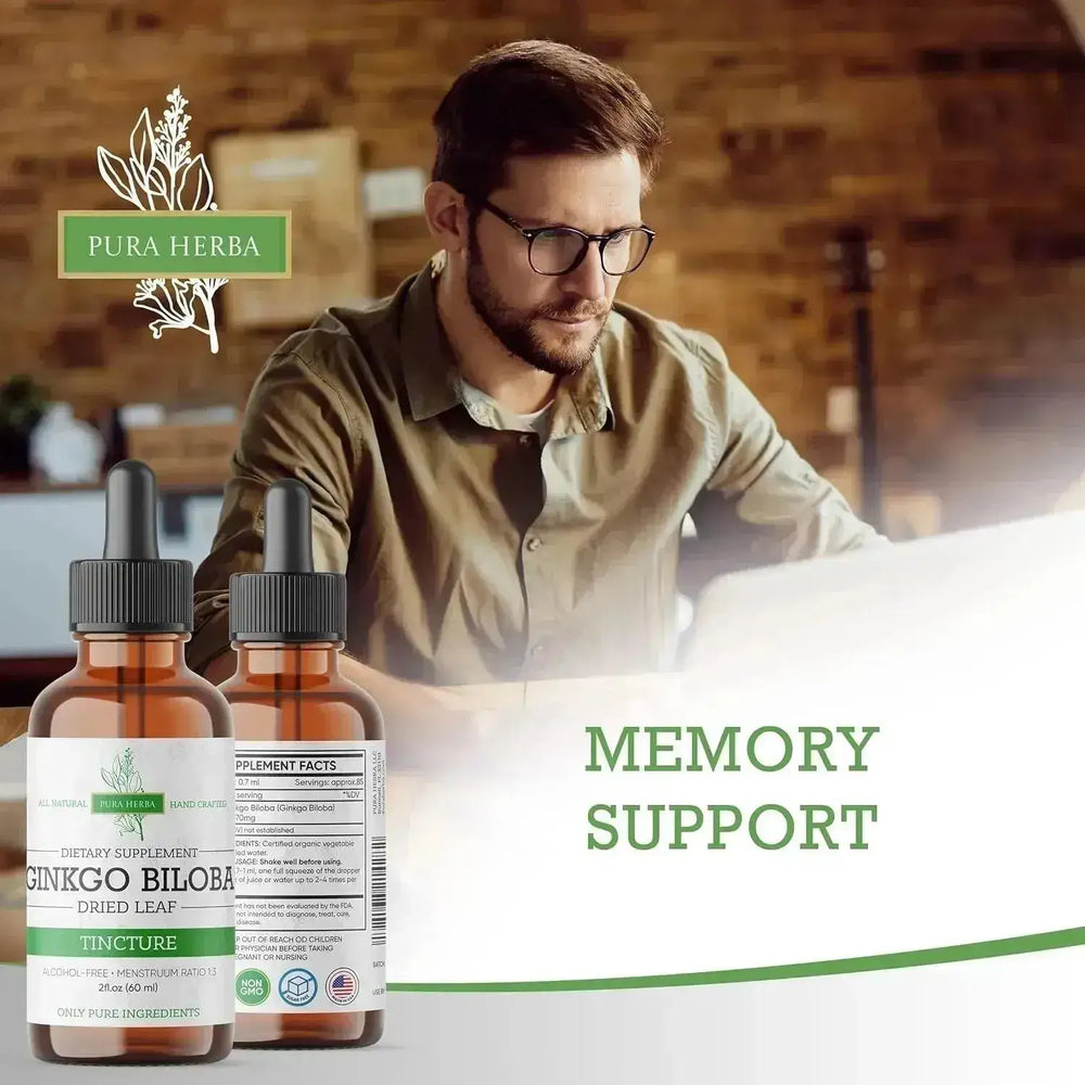 PURA HERBA - Pura Herba Ginkgo Biloba Extract Liquid 2 Fl.Oz. - The Red Vitamin MX - Suplementos Alimenticios - {{ shop.shopifyCountryName }}