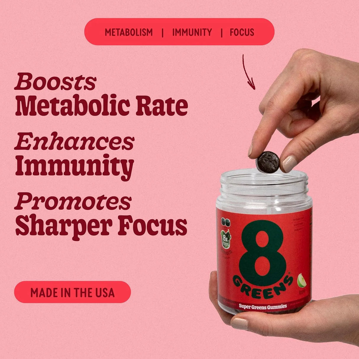 8GREENS - 8Greens Supergreens Gummies Apple Flavor 50 Gomitas 2 Pack - The Red Vitamin MX - Suplementos Alimenticios - {{ shop.shopifyCountryName }}