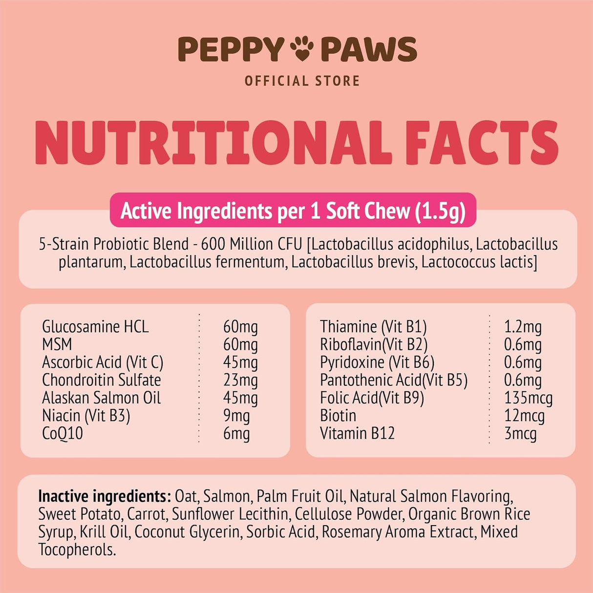 PEPPY PAWS Multivitamin for Cats 90 Masticables