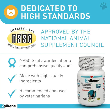 VETOQUINOL - Vetoquinol Zylkene Behavior Support Capsules for Medium Dogs 33-65lbs 30 Capsulas - The Red Vitamin MX - Relajantes Para Perros - {{ shop.shopifyCountryName }}