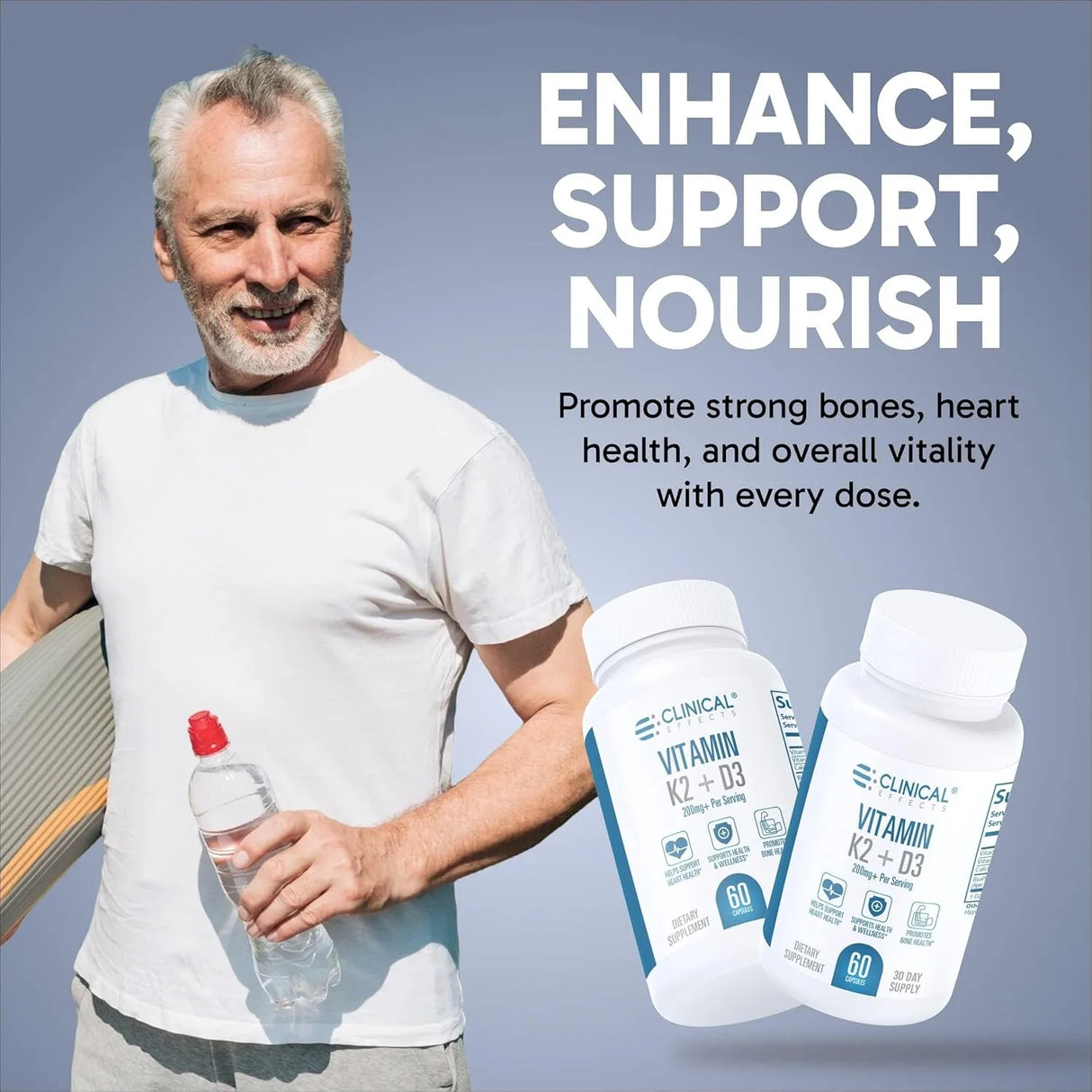 CLINICAL EFFECTS - Clinical Effects Vitamin K2 + D3 60 Capsulas - The Red Vitamin MX - Suplementos Alimenticios - {{ shop.shopifyCountryName }}