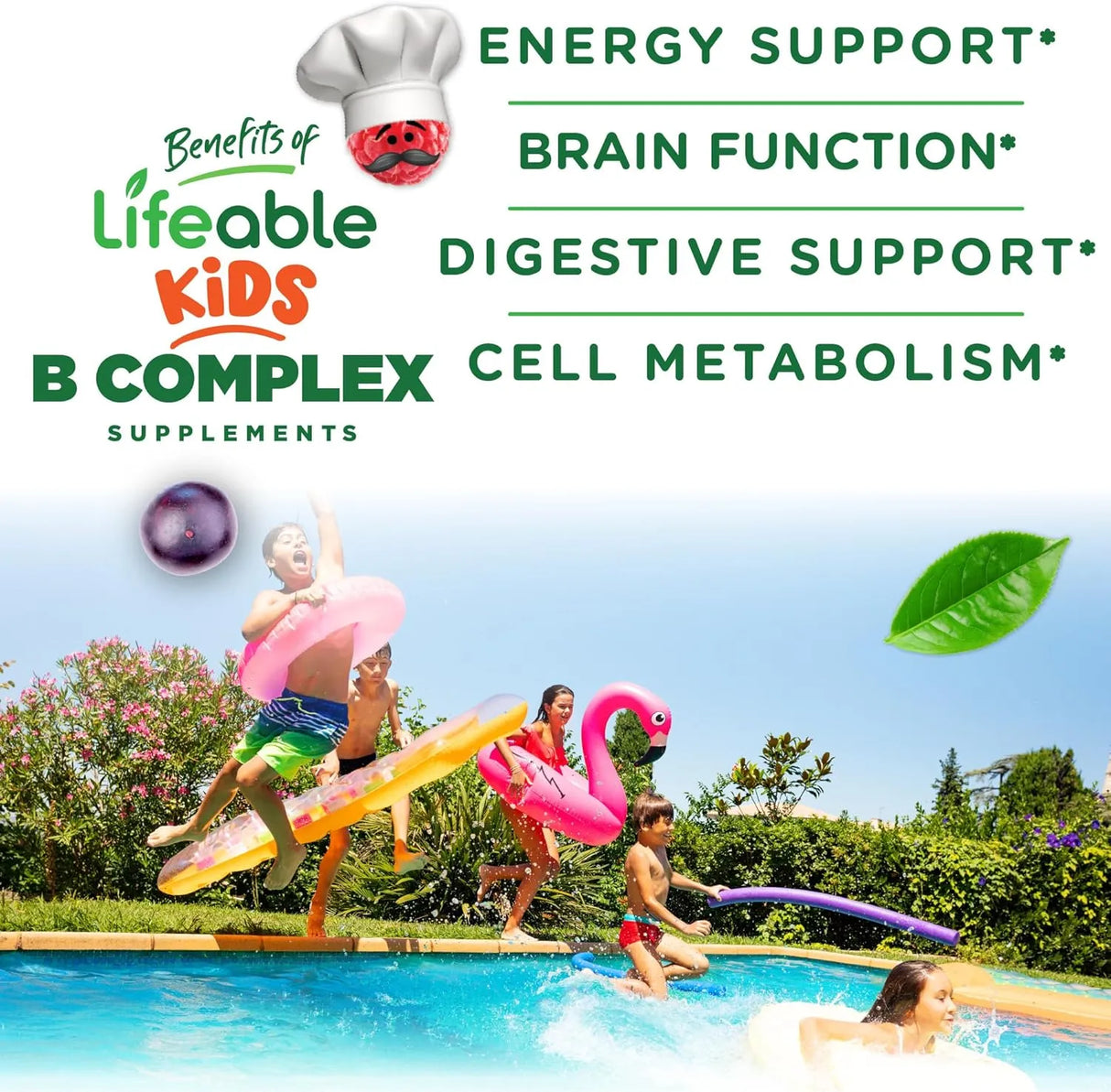 LIFEABLE - Lifeable Vitamin B Complex for Kids 90 Gomitas - The Red Vitamin MX - Suplementos Alimenticios - {{ shop.shopifyCountryName }}