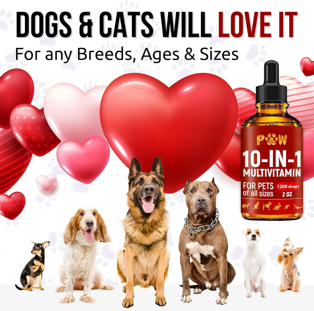 GOLDEN PAW - Golden Paw Liquid Multivitamin for Dogs 2 Fl.Oz. - The Red Vitamin MX - Multivitamínicos Para Perros - {{ shop.shopifyCountryName }}