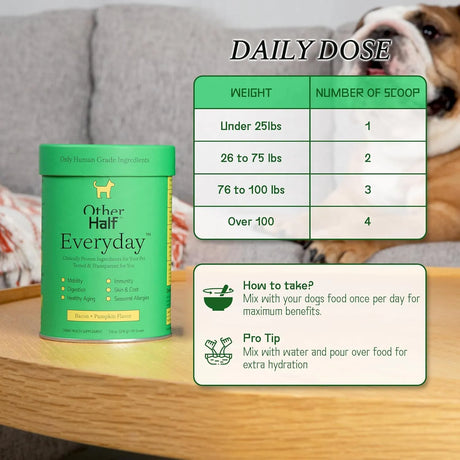 OTHER HALF - Other Half Everyday Dog Multivitamin Supplement 216Gr. - The Red Vitamin MX - Multivitamínicos Para Perros - {{ shop.shopifyCountryName }}