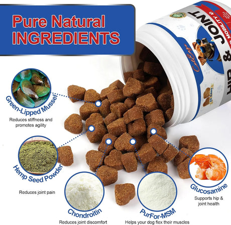 COLEAZE - ColEaze Hip & Joint Support 200 Masticables - The Red Vitamin MX - Cuidado De Cadera Y Articulaciones Para Perros - {{ shop.shopifyCountryName }}