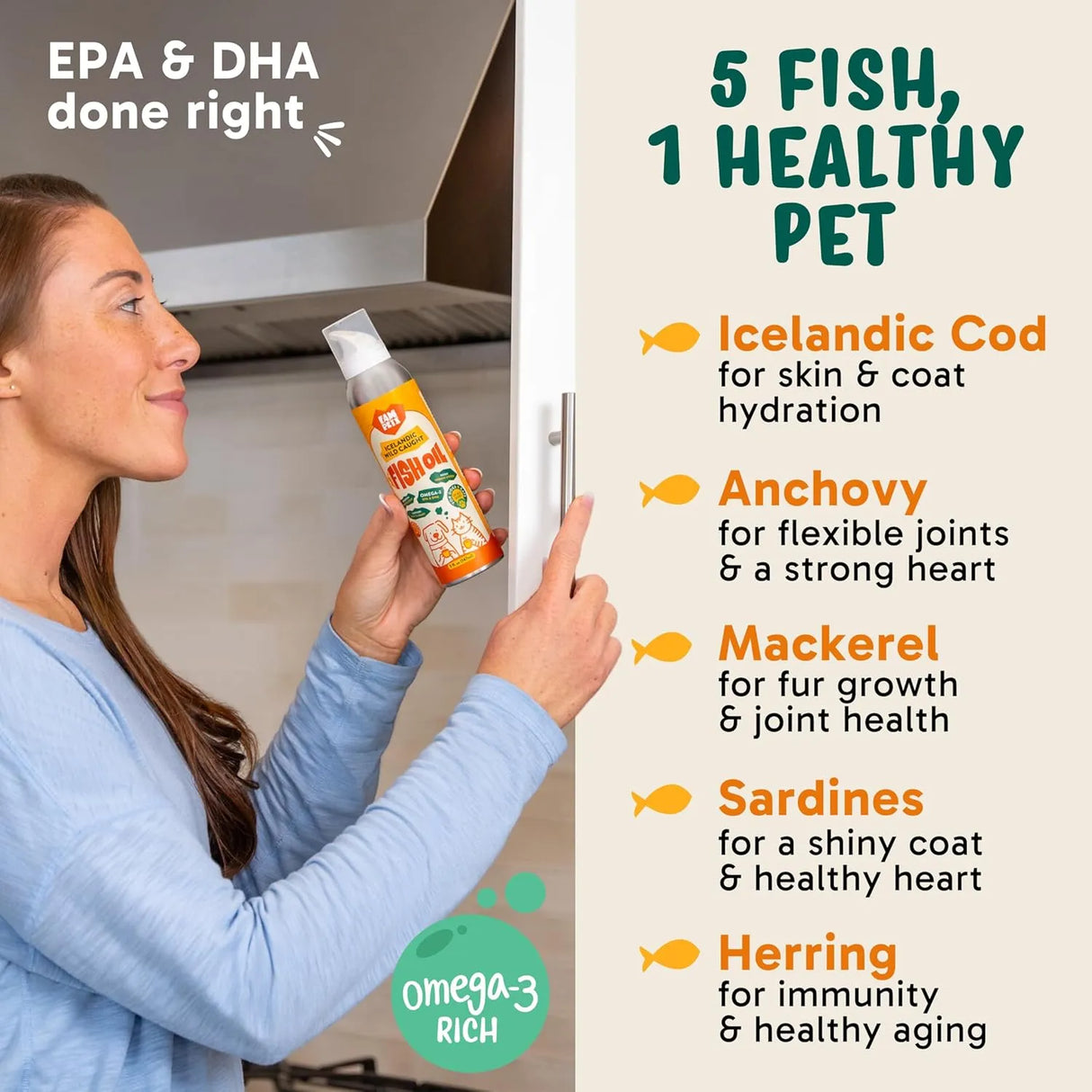 FAM PETS - FAM Pets Omega 3 Fish Oil for Dogs and Cats 5 Fl.Oz. - The Red Vitamin MX - Aceite De Pescado Para Perros - {{ shop.shopifyCountryName }}