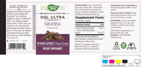 NATURE'S WAY - Nature's Way DGL Ultra Premium Licorice Root Extract 75Mg. 90 Capsulas - The Red Vitamin MX - Suplementos Alimenticios - {{ shop.shopifyCountryName }}