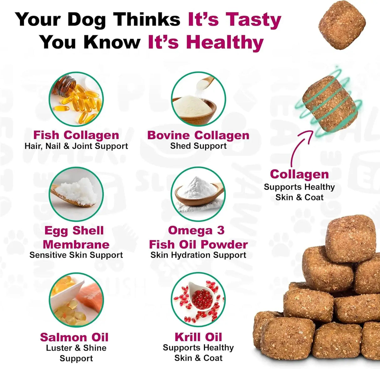 DOGGIE DAILIES - Doggie Dailies Skin & Coat Supplement Support Duck 225 Masticables - The Red Vitamin MX - Aceite De Pescado Para Perros - {{ shop.shopifyCountryName }}