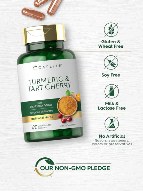 CARLYLE - Carlyle Turmeric and Tart Cherry 120 Capsulas - The Red Vitamin MX - Suplementos Alimenticios - {{ shop.shopifyCountryName }}