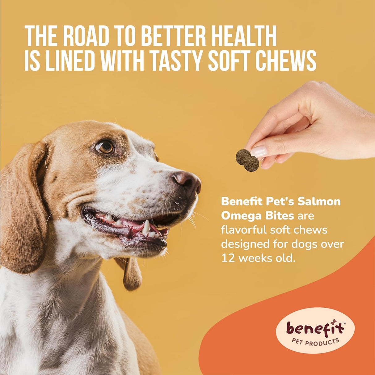 Benefit Pet Products Skin & Coat Soft Chews for Dogs 120 Masticables