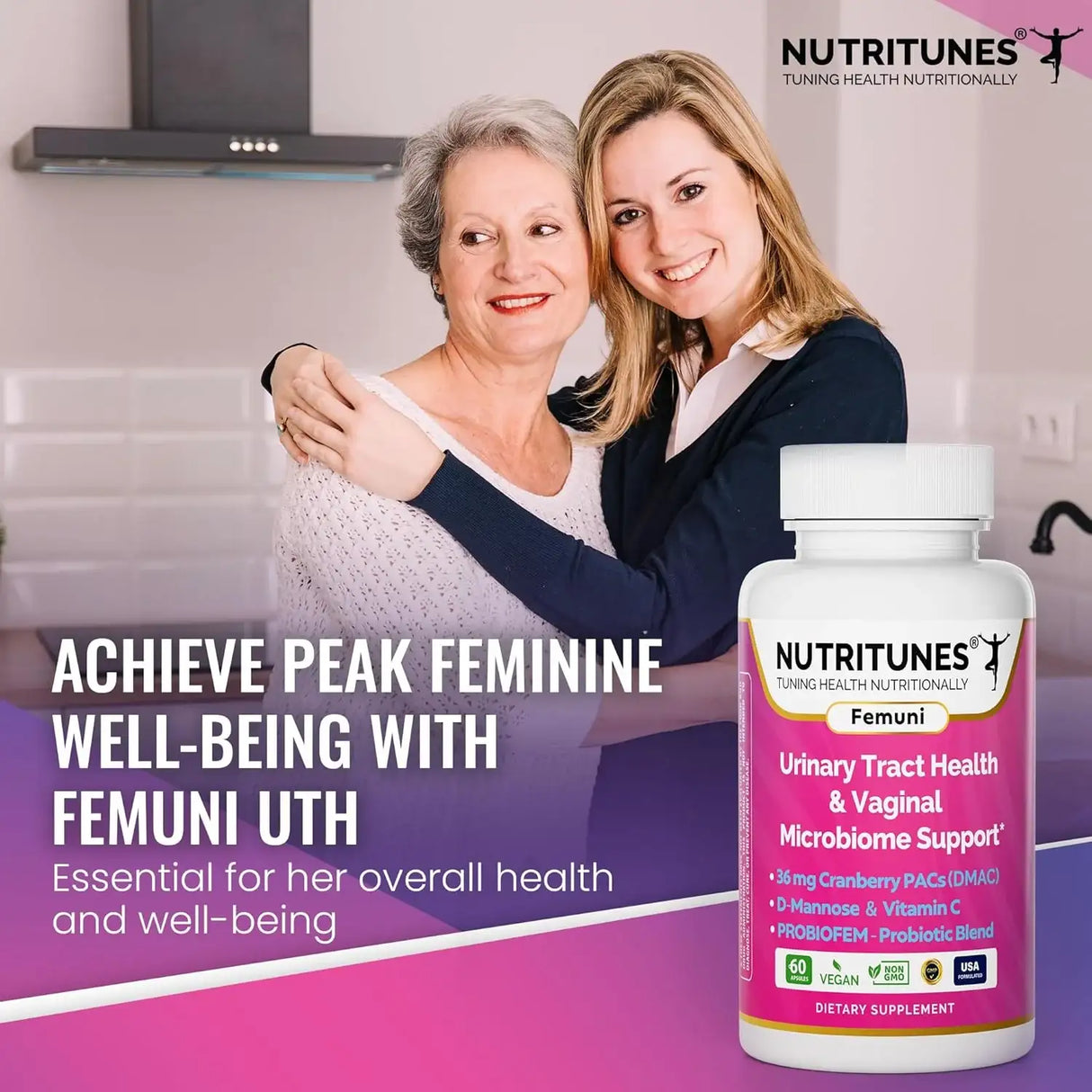 NUTRITUNES - Nutritunes Femuni UTH Urinary Tract Health 60 Capsulas - The Red Vitamin MX - Suplementos Alimenticios - {{ shop.shopifyCountryName }}