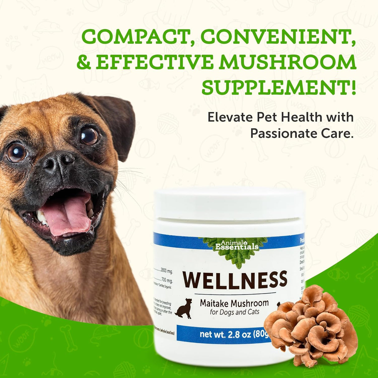 ANIMAL ESSENTIALS - Animal Essentials Wellness Maitake Mushroom 80Gr. - The Red Vitamin MX - Suplementos Herbales Para Perros - {{ shop.shopifyCountryName }}