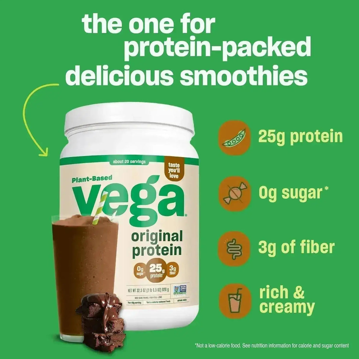 VEGA - Vega Original Protein Powder Creamy Chocolate 920Gr. - The Red Vitamin MX - Suplementos Alimenticios - {{ shop.shopifyCountryName }}