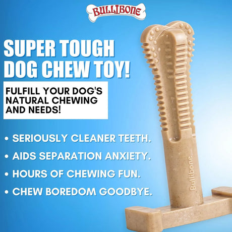 BULIBONE - Bullibone SuperBrush: Dog Teeth Cleaning Brushing Toothbrush Stick Large Apple Cinnamon 1 Pieza - The Red Vitamin MX - Cuidado Dental Para Perros - {{ shop.shopifyCountryName }}