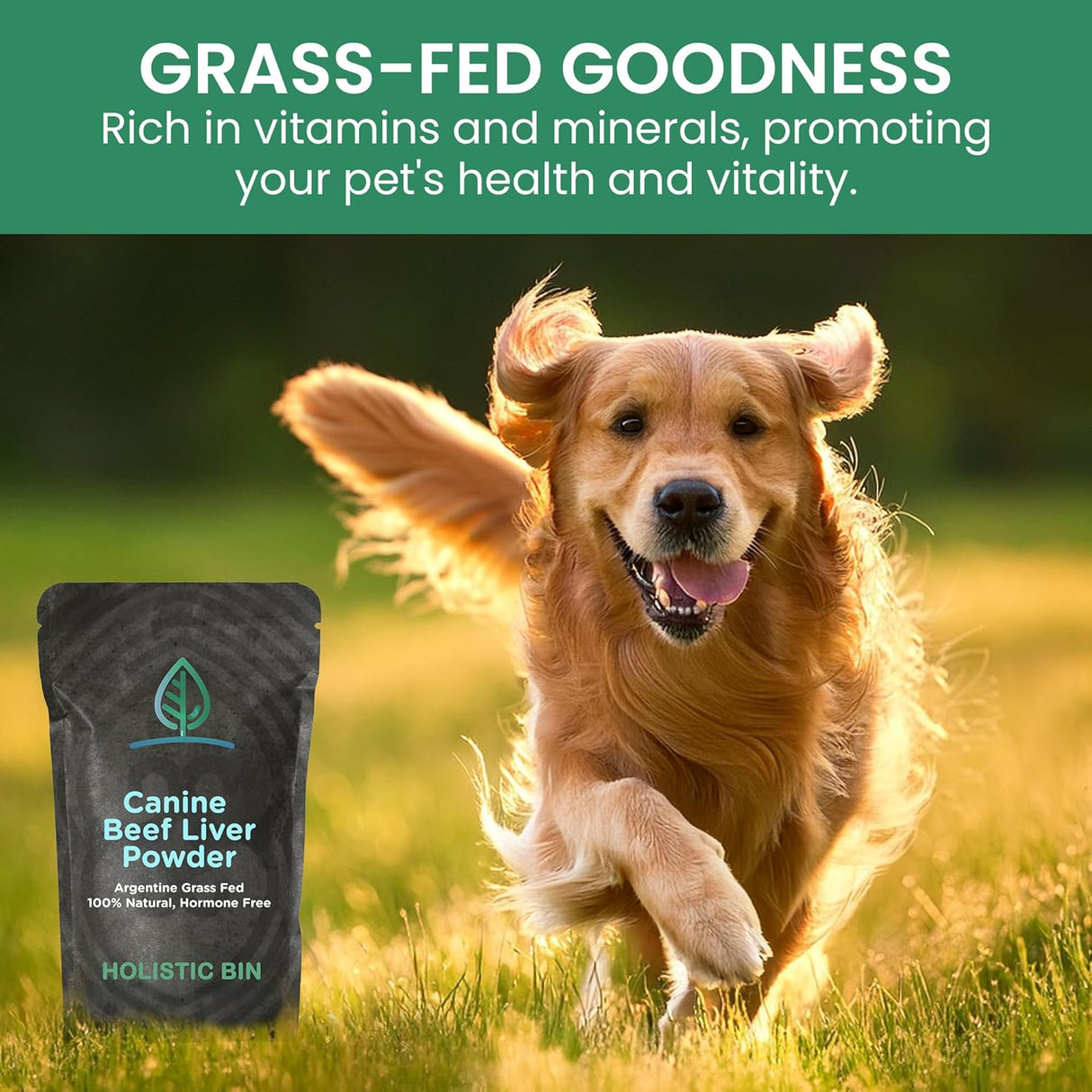 HOLISTIC BIN - Holistic Bin Canine Beef Liver Powder 50Gr. - The Red Vitamin MX - Multivitamínicos Para Perros - {{ shop.shopifyCountryName }}