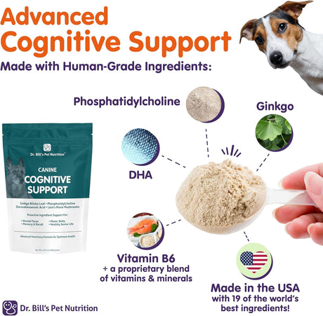DR. BILL'S - Dr. Bill’s Canine Cognitive Support 180Gr. - The Red Vitamin MX - Suplementos Herbales Para Perros - {{ shop.shopifyCountryName }}