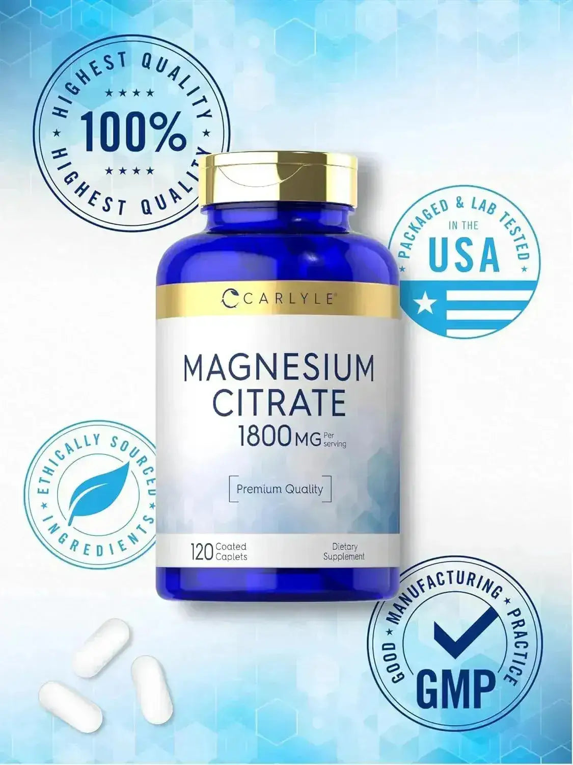 CARLYLE - Carlyle Magnesium Citrate 1800Mg. 120 Tabletas - The Red Vitamin MX - Suplementos Alimenticios - {{ shop.shopifyCountryName }}