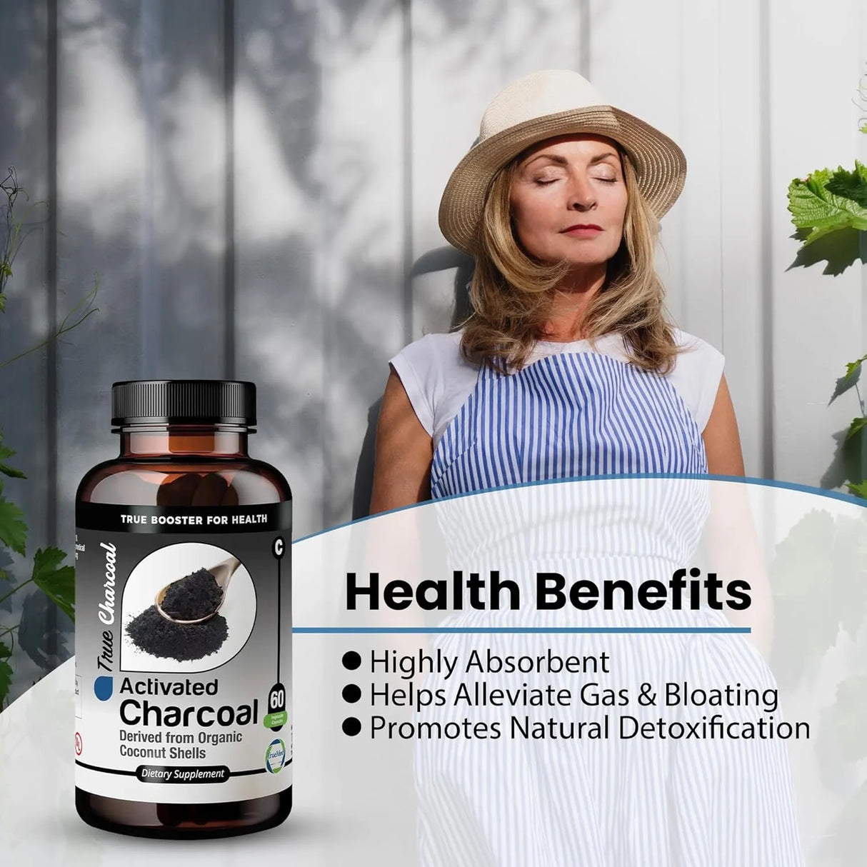 TRUEMED - TRUEMED Activated Charcoal Organic Coconut Shell Derived 1200Mg. 60 Capsulas - The Red Vitamin MX - Suplementos Alimenticios - {{ shop.shopifyCountryName }}