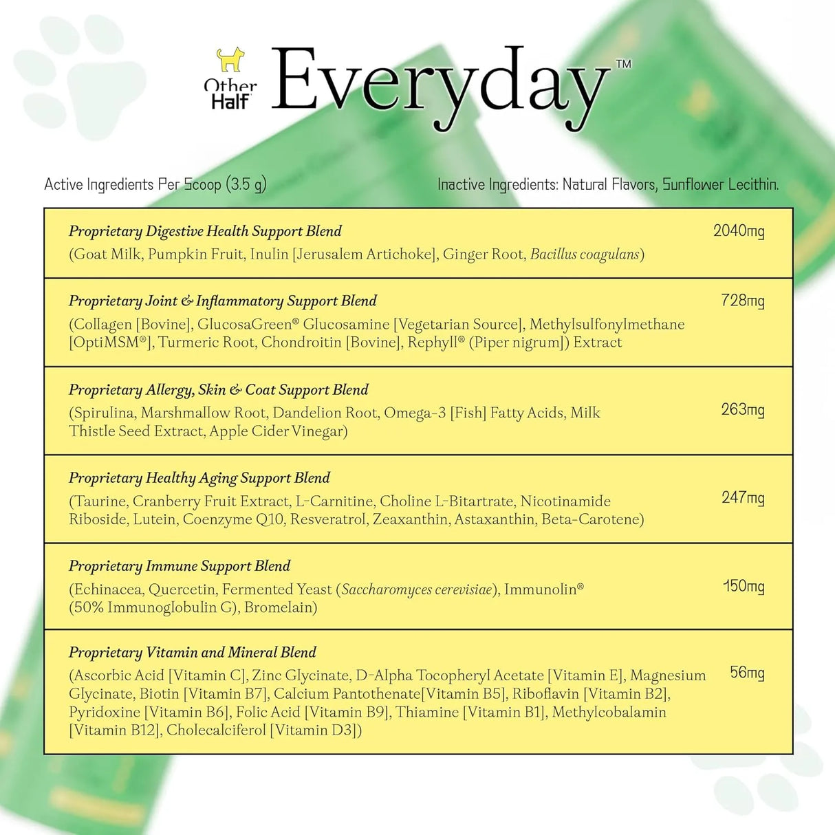 OTHER HALF - Other Half Everyday Dog Multivitamin Supplement 216Gr. - The Red Vitamin MX - Multivitamínicos Para Perros - {{ shop.shopifyCountryName }}