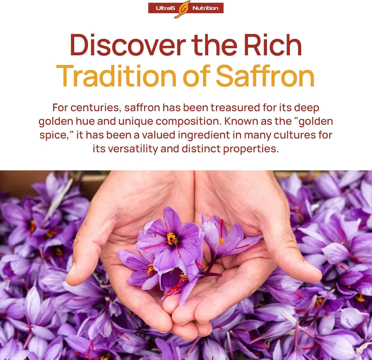 ULTRA6 NUTRITION - Ultra6 Nutrition Happy Saffron 90 Capsulas - The Red Vitamin MX - Suplementos Alimenticios - {{ shop.shopifyCountryName }}