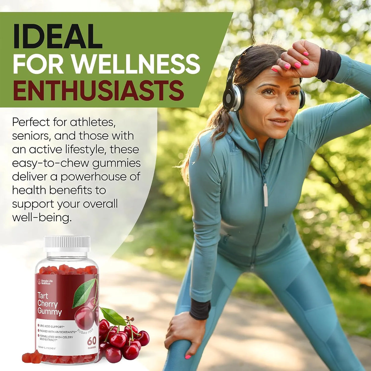 SIMPLE LIFE NUTRITION - Simple Life Nutrition Tart Cherry Extract Gummies 60 Gomitas - The Red Vitamin MX - Suplementos Alimenticios - {{ shop.shopifyCountryName }}