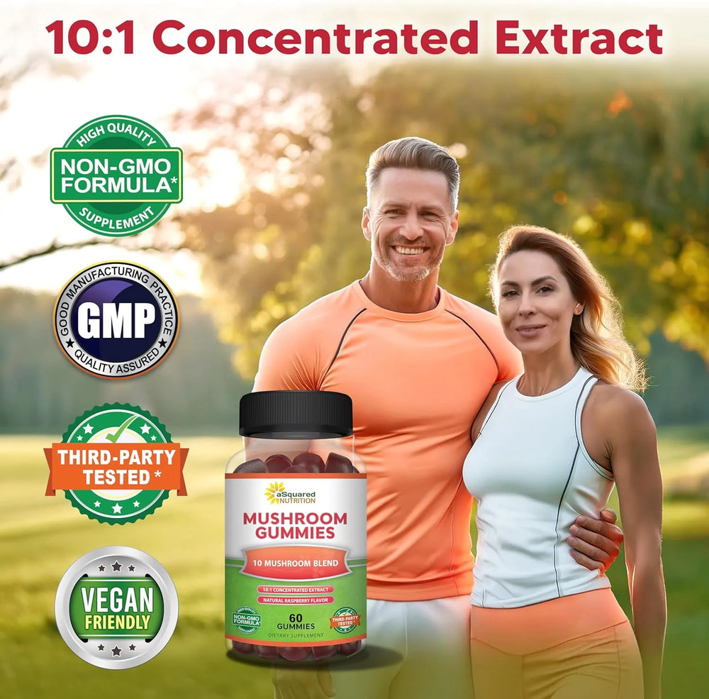 ASQUARED NUTRITION - aSquared Nutrition Mushroom Gummies 10x Complex 60 Gomitas - The Red Vitamin MX - Suplementos Alimenticios - {{ shop.shopifyCountryName }}