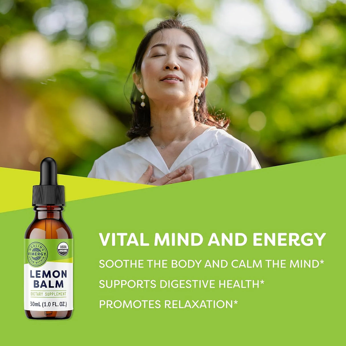 VIMERGY - Vimergy Organic Lemon Balm Extract 30Ml. - The Red Vitamin MX - Suplementos Alimenticios - {{ shop.shopifyCountryName }}