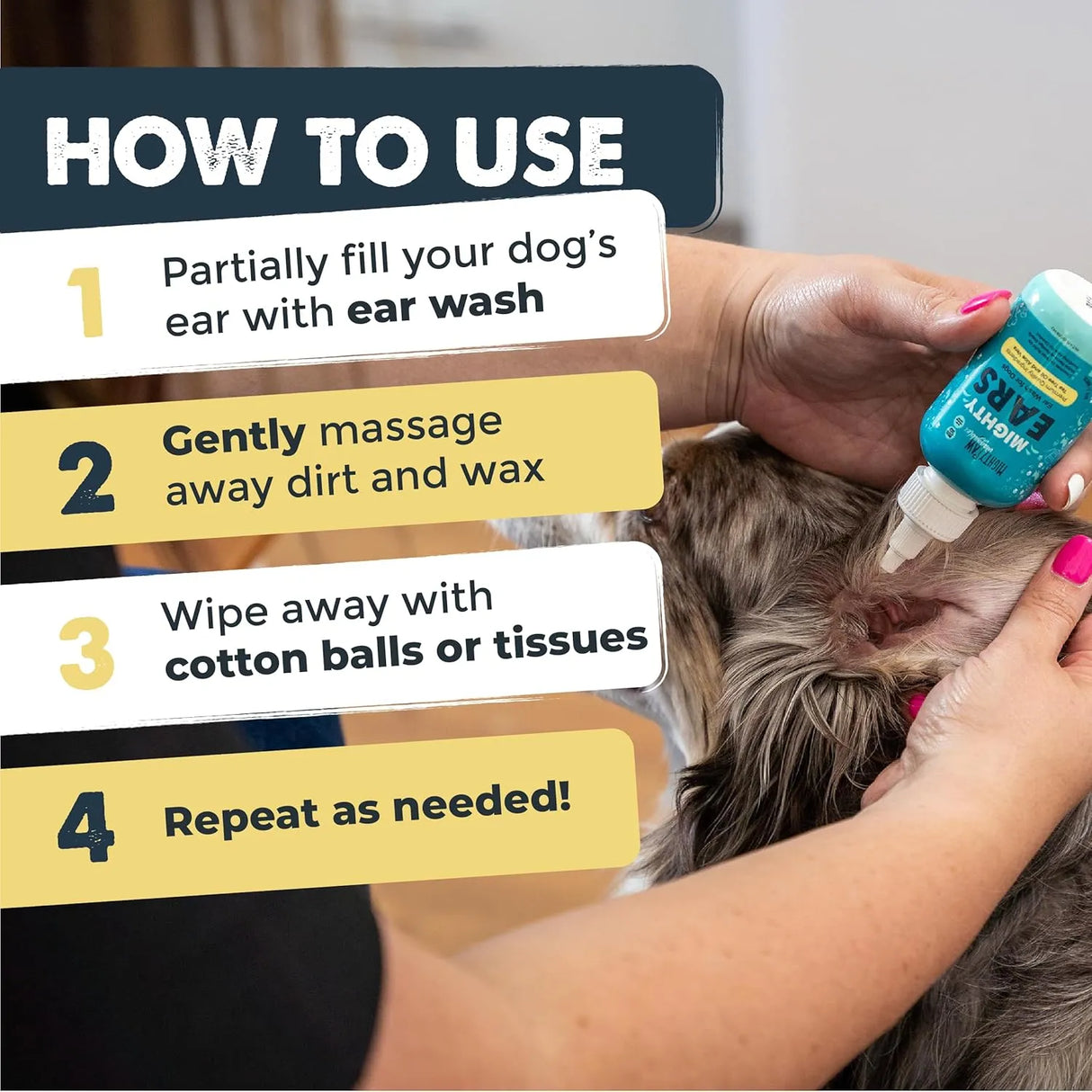 MIGHTY PAW - Mighty Paw Waggables Dog Ear Wash 4 Fl.Oz. - The Red Vitamin MX - Cuidado Del Oído De Perros - {{ shop.shopifyCountryName }}