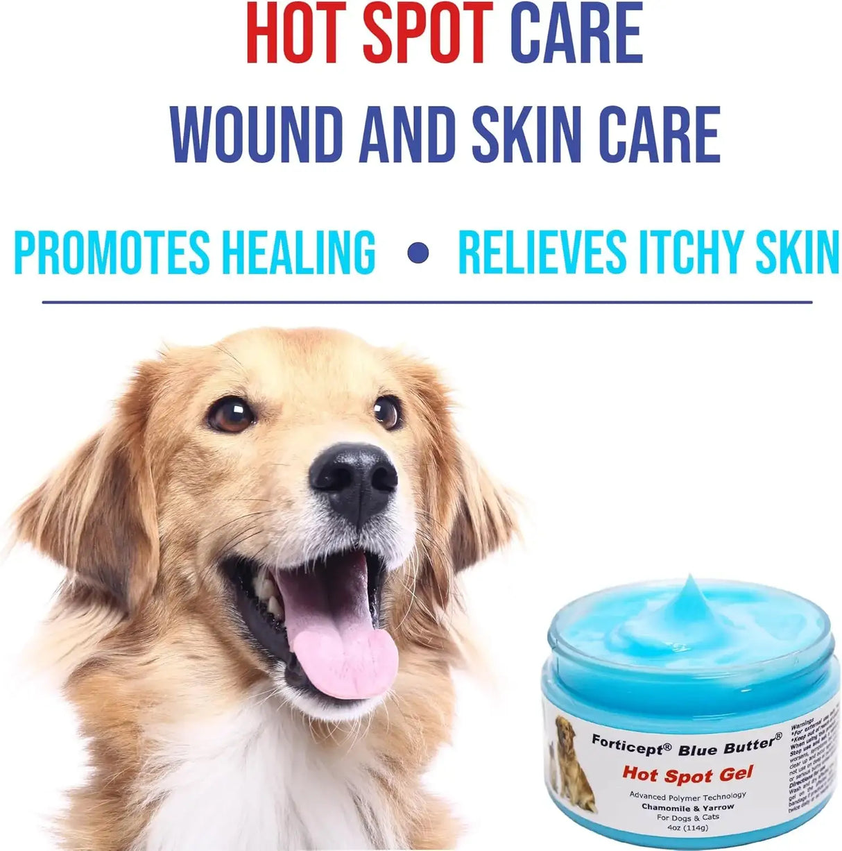 FORTICEPT - Forticept Blue Butter Hot Spot Treatment for Dogs 4 Oz. - The Red Vitamin MX - Remedios Para La Picazón De Perros - {{ shop.shopifyCountryName }}