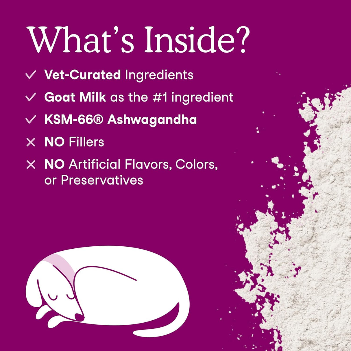 Fera Pet Organics Calming Goat Milk Cat & Dog 60 Servicios 180Gr.