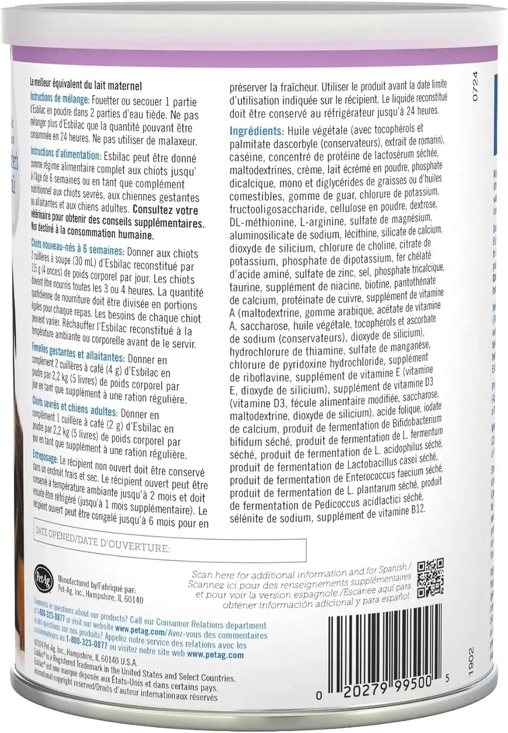 PETAG - Pet-Ag Esbilac Puppy Milk Replacer Powder Newborn to Six Weeks Old 340Gr. - The Red Vitamin MX - Sustitutos De Leche Para Perros - {{ shop.shopifyCountryName }}