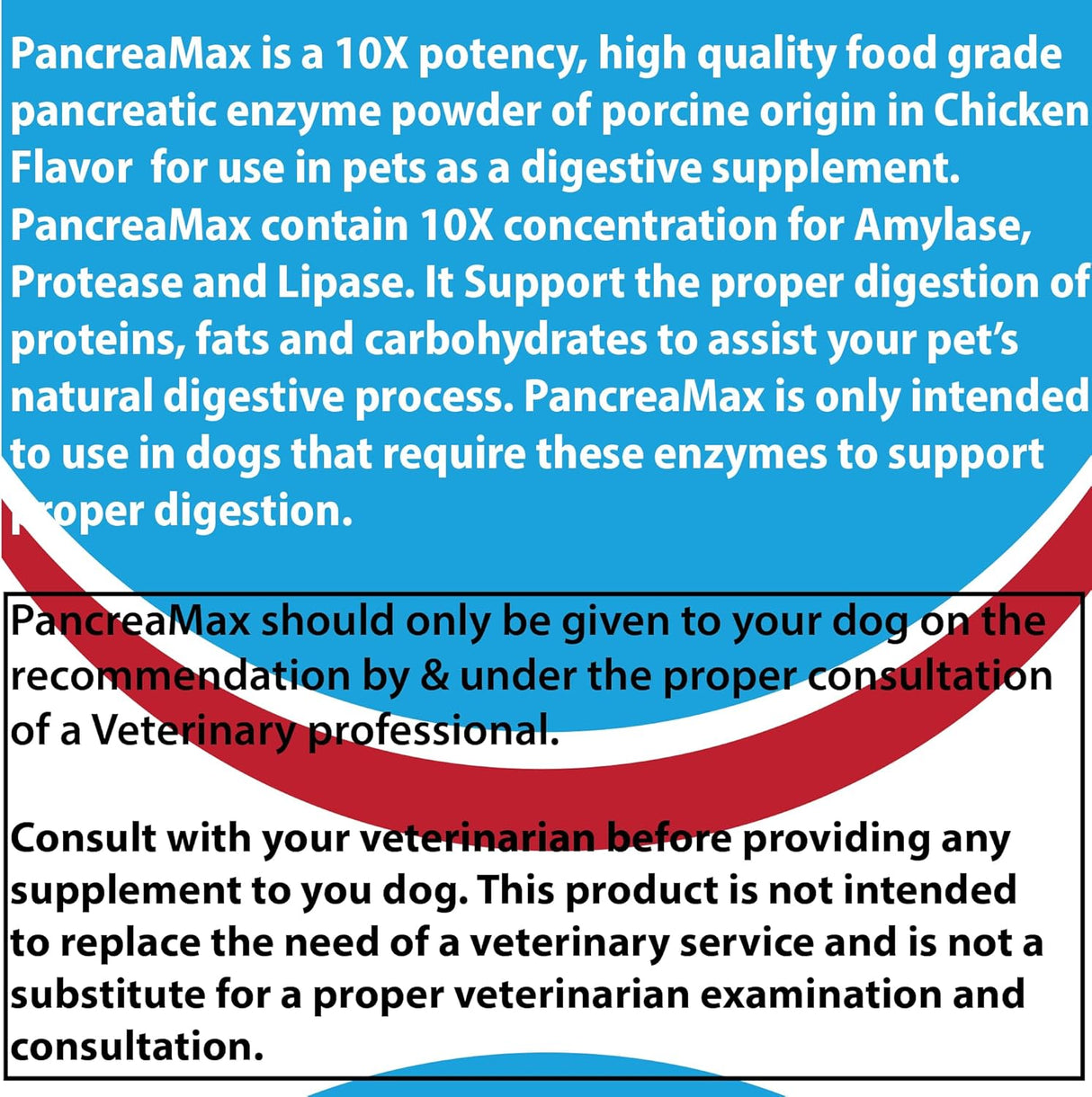 Doggy Naturals PancreaMax 10x Pancreatic Enzymes for Dogs and Cats 340Gr.
