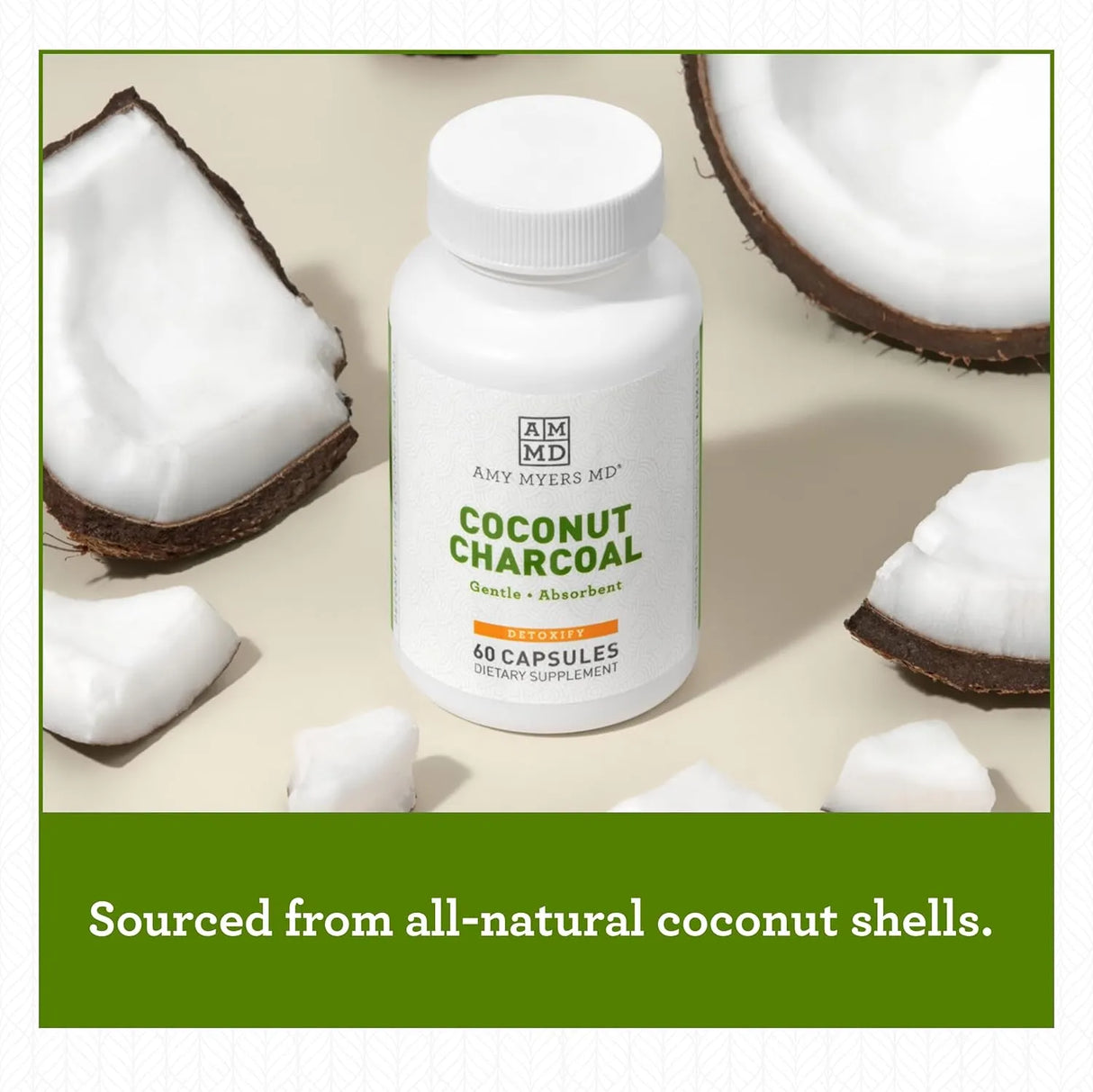 AMY MYERS MD - Amy Myers MD Coconut Charcoal Natural Activated Charcoal 60 Capsulas - The Red Vitamin MX - Suplementos Alimenticios - {{ shop.shopifyCountryName }}