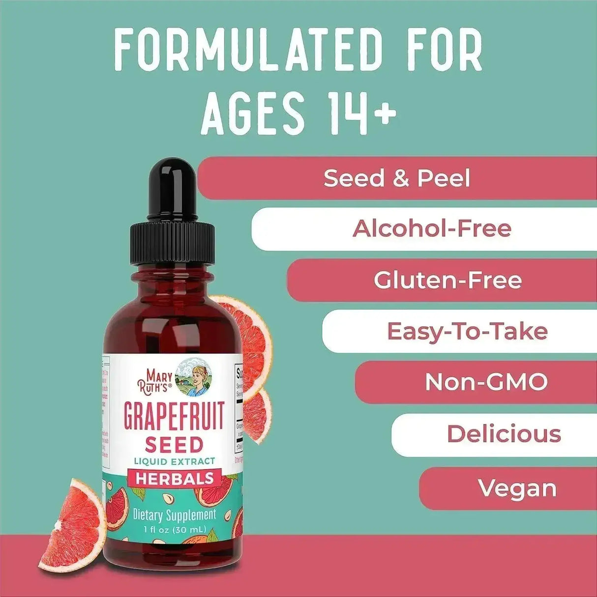 MARY RUTH ORGANICS - MaryRuth Organics Grapefruit Seed Extract 1 Fl.Oz. - The Red Vitamin MX - Suplementos Alimenticios - {{ shop.shopifyCountryName }}