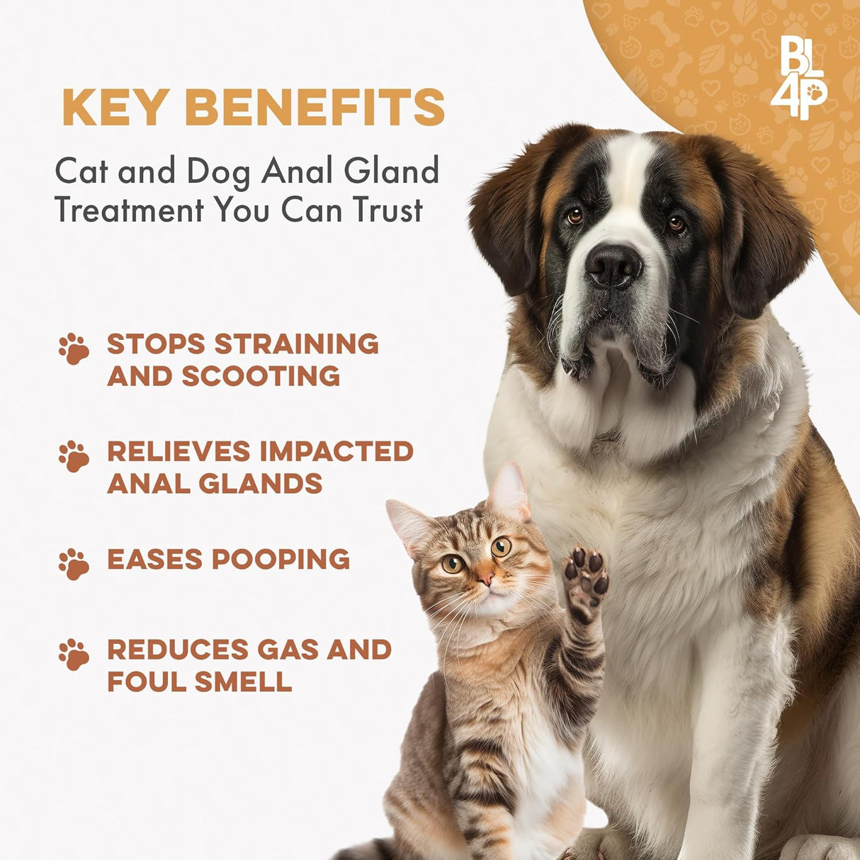 BestLife4Pets Scoot Stopper for Dogs 400 Tabletas