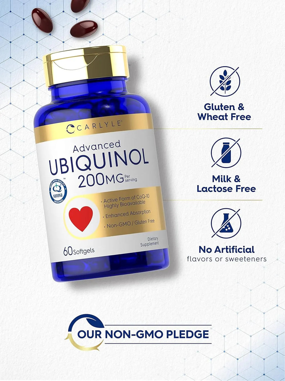 CARLYLE - Carlyle Ubiquinol 200Mg. 60 Capsulas Blandas - The Red Vitamin MX - Suplementos Alimenticios - {{ shop.shopifyCountryName }}