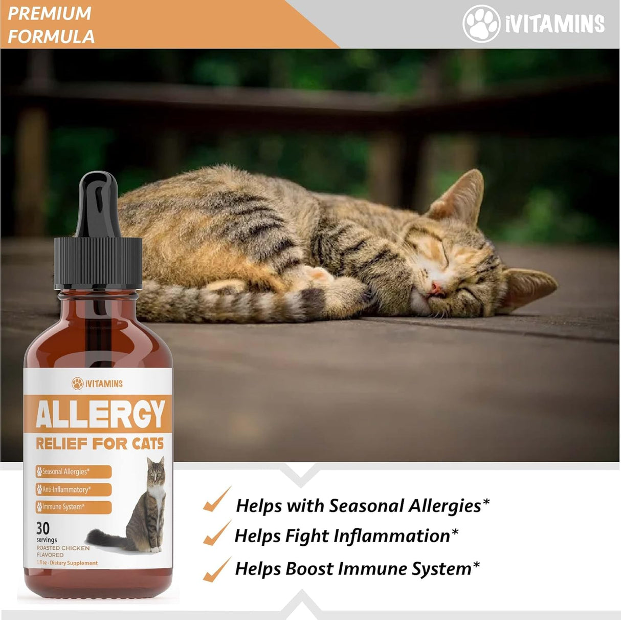 iVitamins Allergy Relief for Cats 1 Fl.Oz.