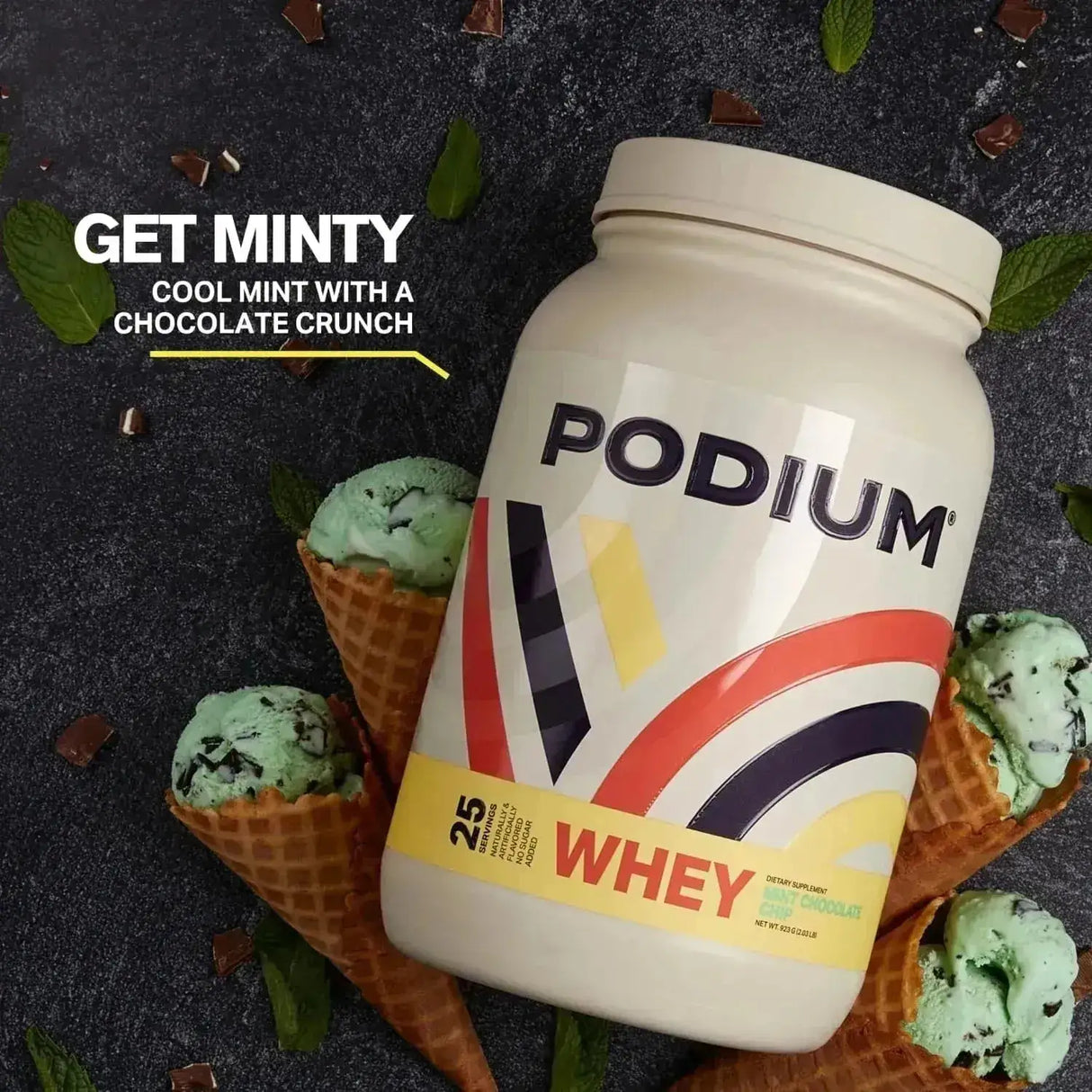 PODIUM NUTRITION - Podium Nutrition Whey Protein Powder 25 Servicios Mint Chocolate Chip 915Gr. - The Red Vitamin MX - Suplementos Alimenticios - {{ shop.shopifyCountryName }}