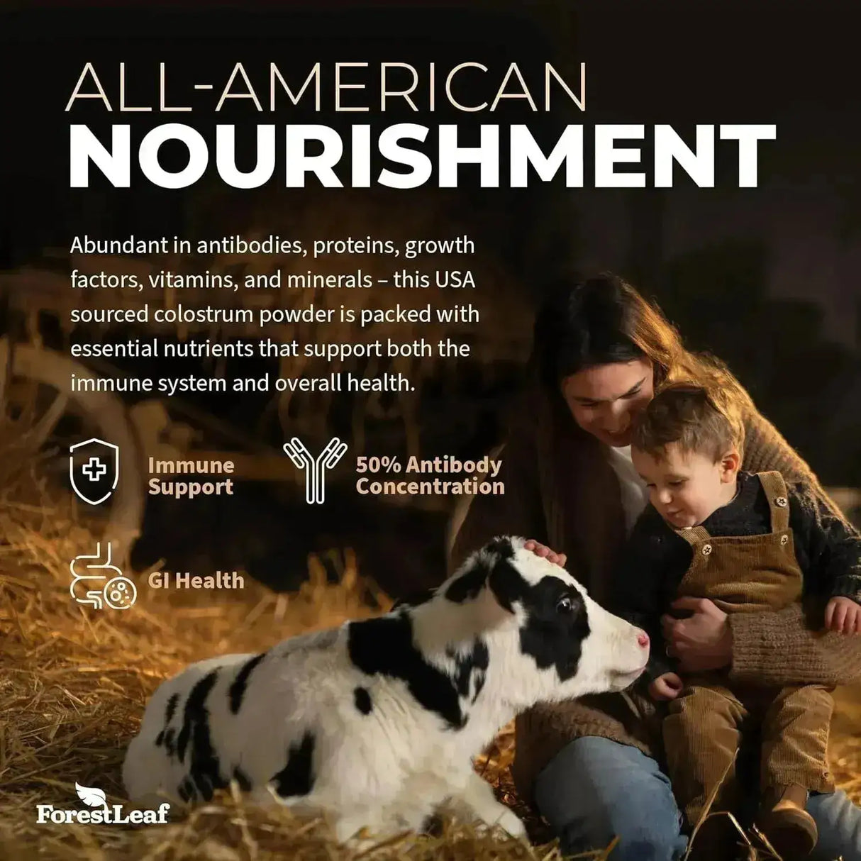 FOREST LEAF - ForestLeaf Colostrum Powder 50% IgG Unflavored 45 Servicios 90Gr. - The Red Vitamin MX - Suplementos Alimenticios - {{ shop.shopifyCountryName }}