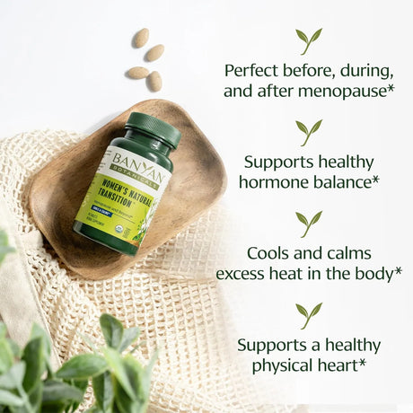 BANYAN - Banyan Botanicals Women’s Natural Transition 90 Tabletas - The Red Vitamin MX - Suplementos Alimenticios - {{ shop.shopifyCountryName }}