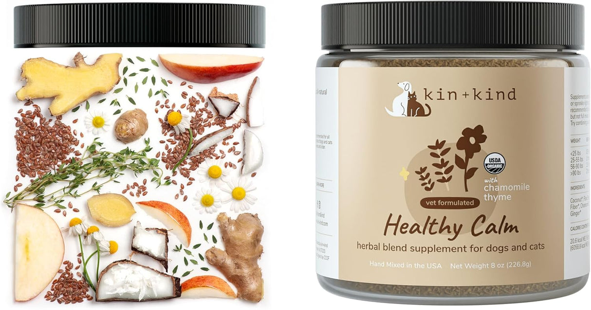 kin+kind Healthy Calm Supplement for Dogs & Cats 226Gr.