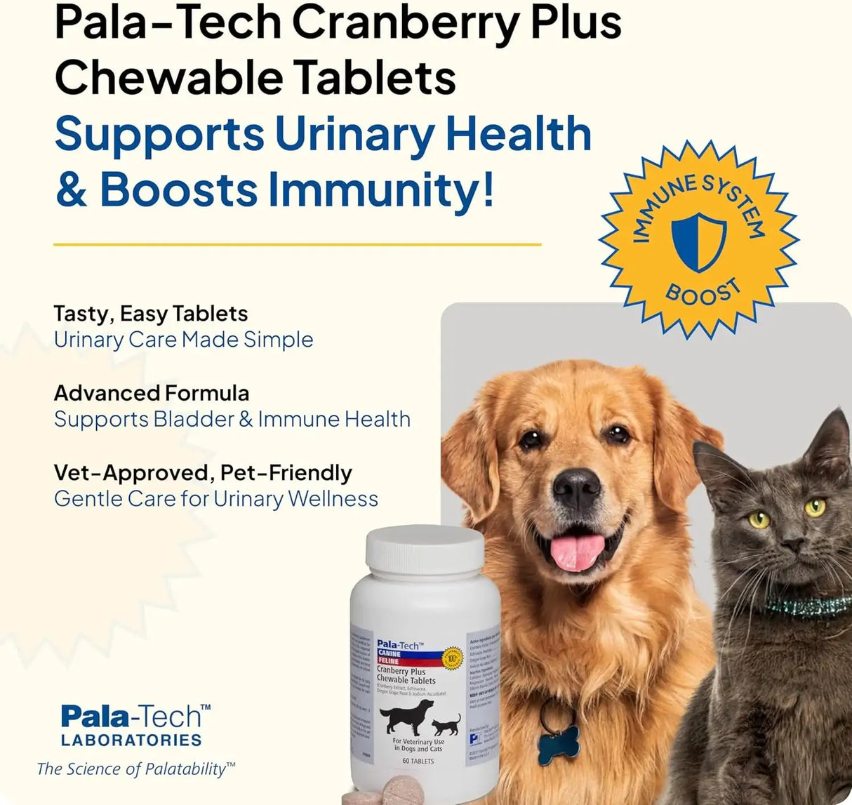PALA TECH - Pala Tech Cat & Dog UTI Treatment 60 Tabletas - The Red Vitamin MX - Salud De Tracto Urinario Para Perros - {{ shop.shopifyCountryName }}