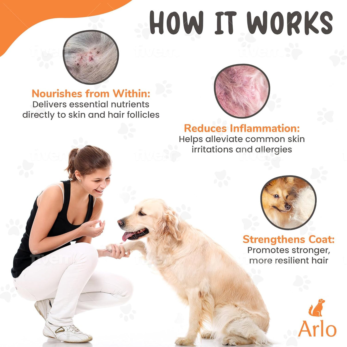 Arlo Pet Supplies Skin and Coat 60 Masticables