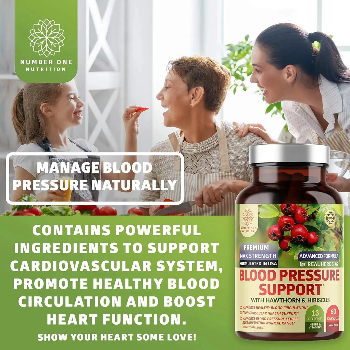 N1N - N1N Premium Blood Pressure Support 90 Capsulas 2 Pack - The Red Vitamin MX - Suplementos Alimenticios - {{ shop.shopifyCountryName }}